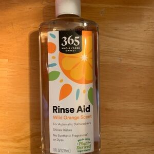 8 Bottles 365 Whole Food Market Rinse Aid Wild Orange Scent Dishwasher Rinse
